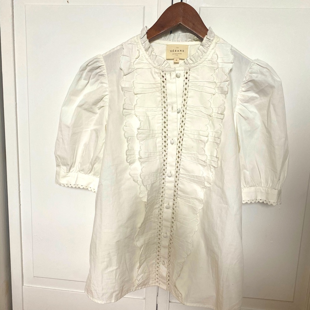 Beautiful Waves Sezane blouse - never worn! - Picture 2 of 4